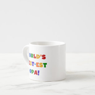 's Werelds beste Opa Bright Colors Gifts Espresso Kop