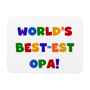 's Werelds beste Opa Bright Colors Gifts Magneet