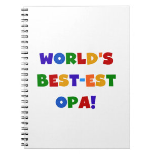 's Werelds beste Opa Bright Colors Gifts Notitieboek