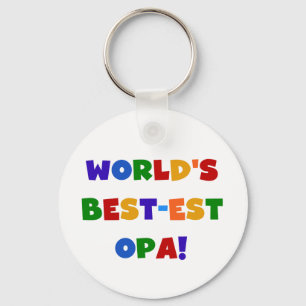 's Werelds beste Opa Bright Colors Gifts Sleutelhanger
