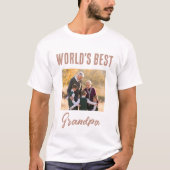's Werelds beste opa foto T-shirt (Voorkant)