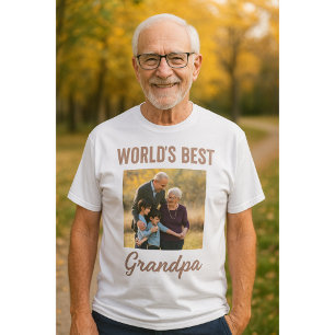 's Werelds beste opa foto T-shirt