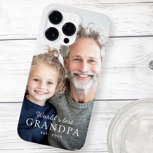 'S Werelds beste opa grootvader beste jaarfoto Case-Mate iPhone 14 Pro Max Hoesje