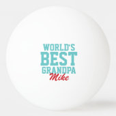 's Werelds beste opa kerst foto Pingpongballen (Voorkant)