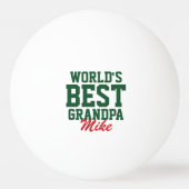 's Werelds beste opa kerst foto Pingpongballen (Voorkant)