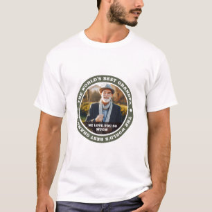 's Werelds beste opa moderne maatfoto T-shirt