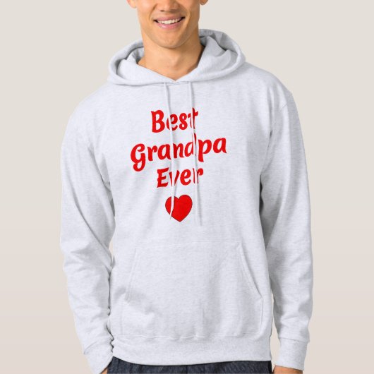 's Werelds beste opa ooit (liefdeshart, geweldig c Hoodie (Voorkant)