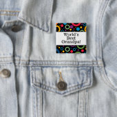 's Werelds beste opa pin Vierkante Button 5,1 Cm (In situ)