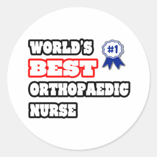 's Werelds beste orthopedische verpleegster Ronde Sticker