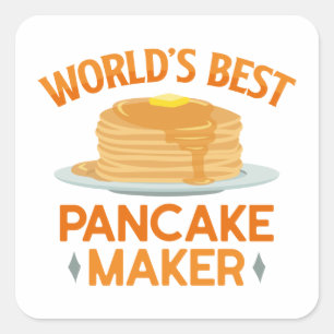 's Werelds beste pannenmaker Vierkante Sticker