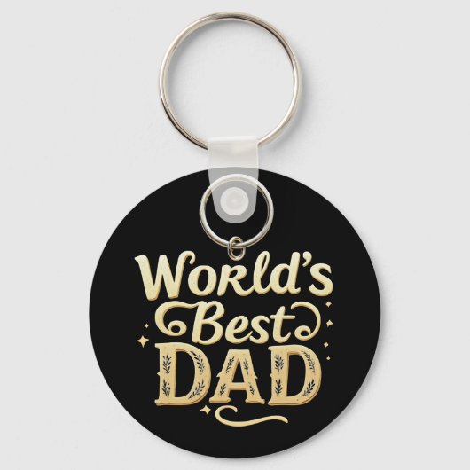 's Werelds beste pap cadeau Sleutelhanger (Voorkant)