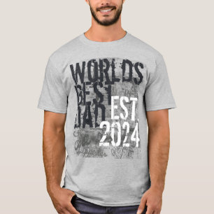 's Werelds Beste Pap Grunge 2014 Vaderdag T-shirt