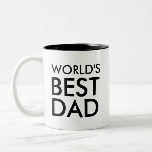 's Werelds beste pap-Mok  Pastdagen Tweekleurige Koffiemok