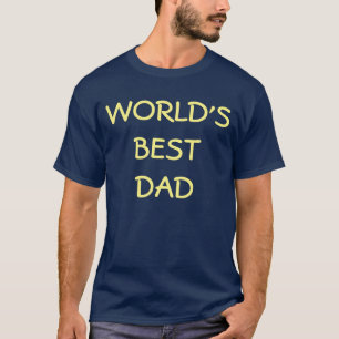 's Werelds Beste Pap T-Shirt - Navy Blue Kleur T -