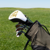 's Werelds Beste Pap Vader Gold 5 Star Golfheadcover (Insitu)
