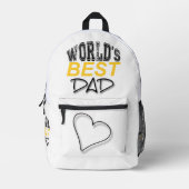 's Werelds Beste Pap Vaderdag BP Bedrukte Rugzak (Voorkant)