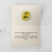 'S Werelds Beste Papa Award Certificaat Kaart (Binnen)