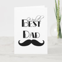 's Werelds beste papa snor