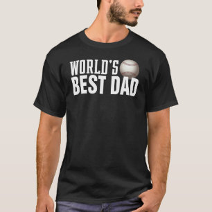 'S Werelds Beste Papa Typografie Honkbal Shirts