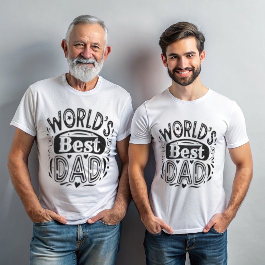 's Werelds Beste Papa Typografie T-shirt