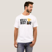'S Werelds Beste Papa Typografie Trofee | Shirts (Voorkant volledig)