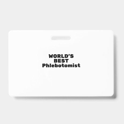 's Werelds beste Phiobotomist Badge (Voorkant)
