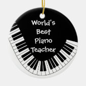 's Werelds beste piano-leraar Ornament |  (Voorkant)