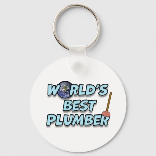 's Werelds beste Plumber T-shirt Sleutelhanger (Voorkant)
