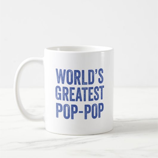 's Werelds beste Pop Pop Vaderdag Koffiemok (Links)