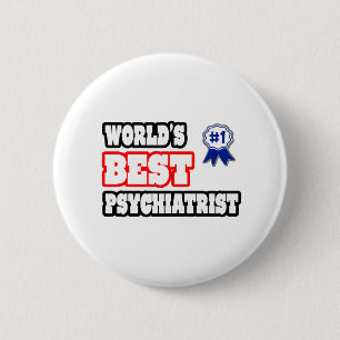 's Werelds beste psycholoog Ronde Button 5,7 Cm