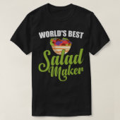 's Werelds beste saladmaker salad Lover Funny Vege T-shirt (Design voorkant)