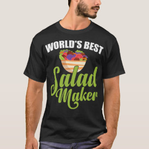 's Werelds beste saladmaker salad Lover Funny Vege T-shirt