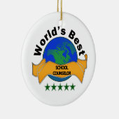 's Werelds beste schooladviseur Keramisch Ornament (Rechts)