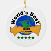 's Werelds beste schooladviseur Keramisch Ornament (Achterkant)