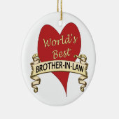 's Werelds beste schoonbroer Keramisch Ornament (Rechts)