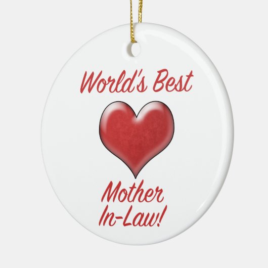 's Werelds beste schoonmoeder Keramisch Ornament (Links)