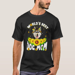 's Werelds beste Siberische Husky Dog mam-Moederda T-shirt