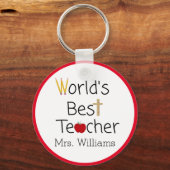 's Werelds beste Sleutelhanger voor schoolbegeleid (Voorkant)