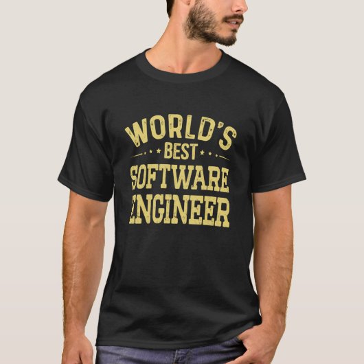 's Werelds beste software engineer software T-shirt (Voorkant)
