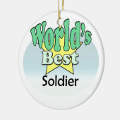 's Werelds beste soldaat Keramisch Ornament (Links)