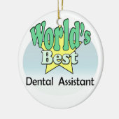 's Werelds beste tandarts Keramisch Ornament (Links)