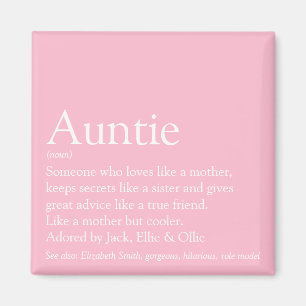 's Werelds beste tante tante Definitie roze Magneet