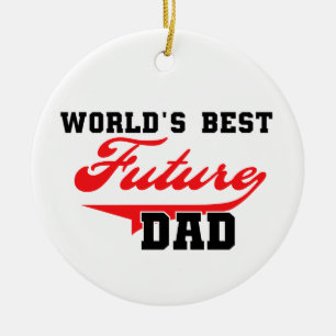 's Werelds Beste Toekomst Papa Gifts Keramisch Ornament