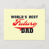 's Werelds beste toekomstige vader T-shirten en ge Briefkaart (Voorkant)