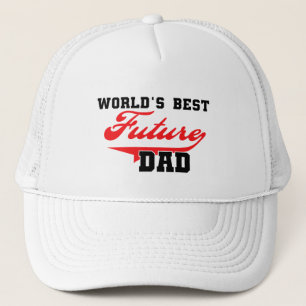 's Werelds beste toekomstige vader T-shirten en ge Trucker Pet