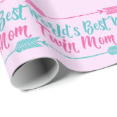 's Werelds beste twintigste  moederdag Cadeaupapier (Rol Hoek)