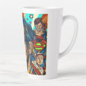 's Werelds beste vader digitale kunst Latte Mok (Rechts)