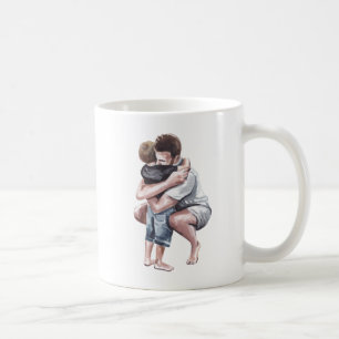 's Werelds beste vader en zoon knuffelen Koffiemok