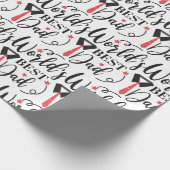 's Werelds beste vader moderne typografie | VADERD Cadeaupapier (Hoek)