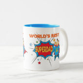 's Werelds beste vader Mok - SuperPap Mok - Papa m (Voorkant rechts)